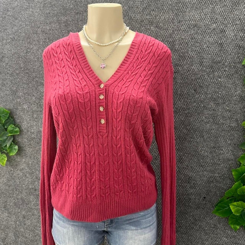 vintage bass cable knit hoodie sweater
